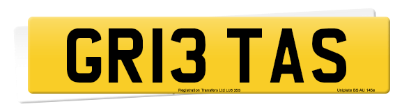 Registration number GR13 TAS